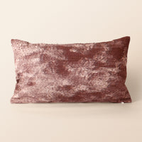 QUARTZ Oblong Cushion, Aari, 12 x 20 Inch, Mocha, Earth Series — thumbnail