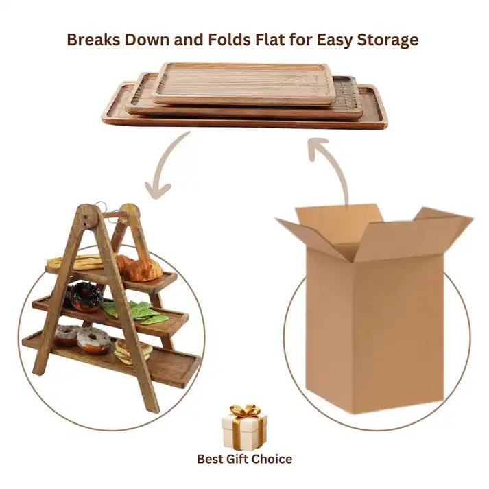 3-Tier Serving Tray – Stylish & Functional Display Stand