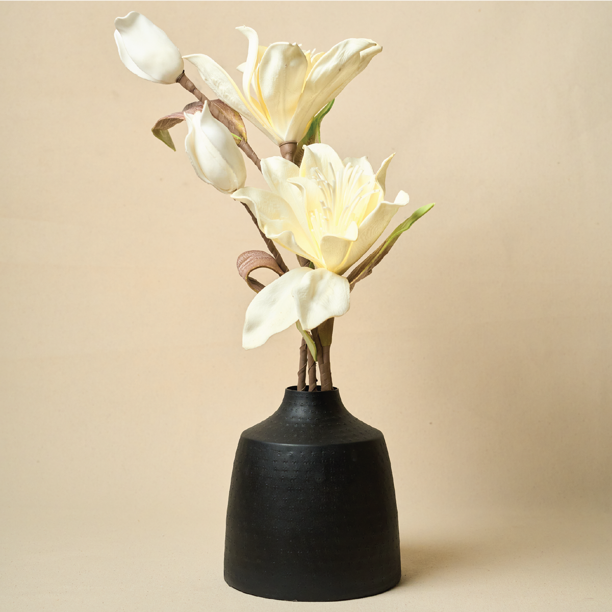 Black Short Vase