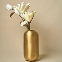 Gold Metal Vase — thumbnail